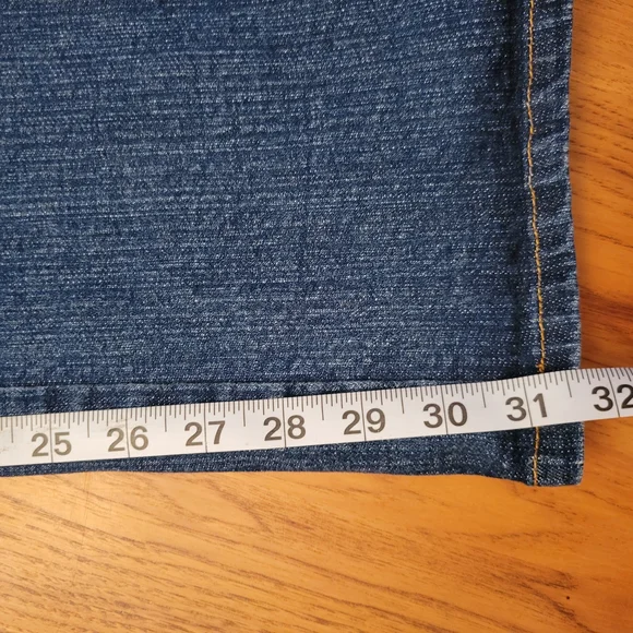 Apple Bottoms Blue Denim Jeans with Contrast Stitching - Picture 6 of 8